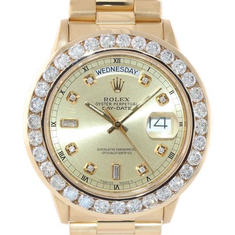 rolex diamond watch presedentai|Rolex presidential 36mm diamond bezel.